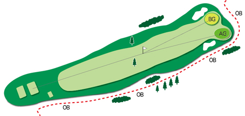 東コースHole.5図