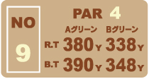 南コースHole.6ヤーテージ