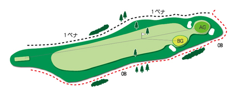 南コースHole.9図