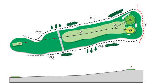 西コースHole.8図