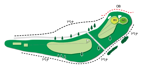 西コースHole.5図